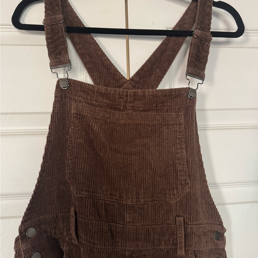 Brown Corduroy Overalls